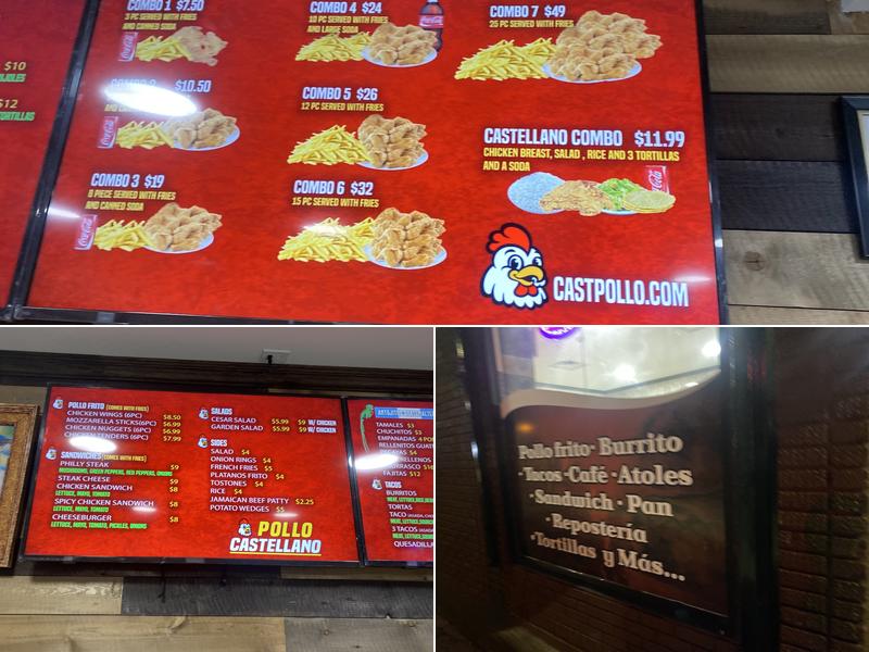 Pollo Castellano Menu