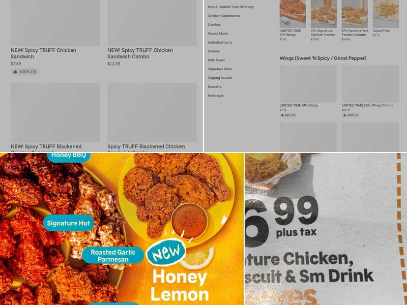 Popeyes Louisiana Kitchen Menu