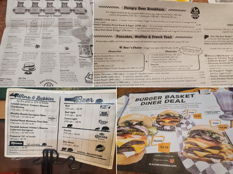 Black Bear Diner Palmdale Menu