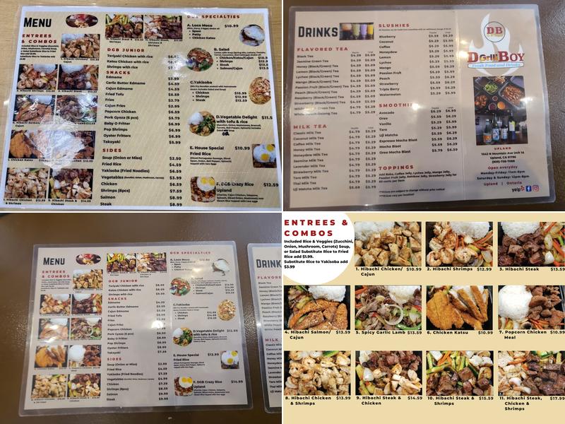 D Grill Boy Menu