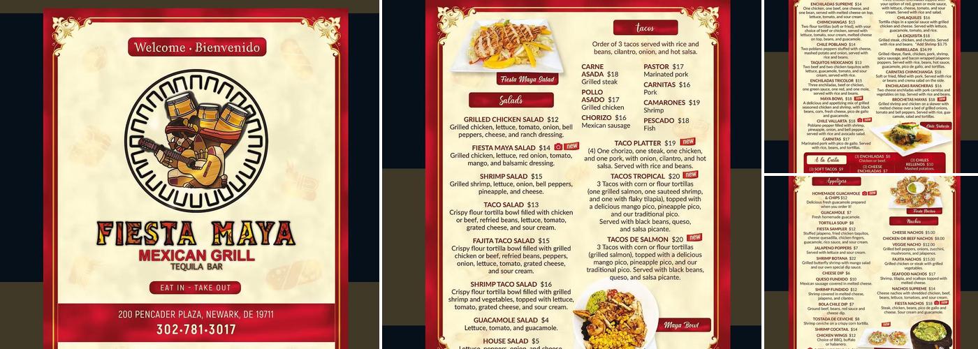 Fiesta Maya Mexican Grill Menu