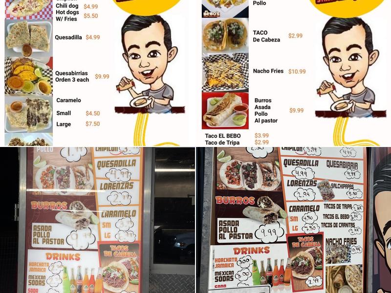 El Bebo's street tacos & hotdogs Menu