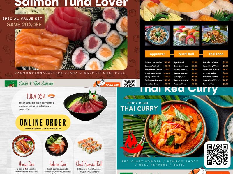 Sushi & Thai Cuisine Menu