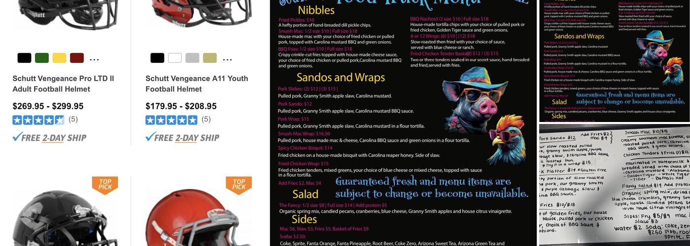 Southern Nibble Menu