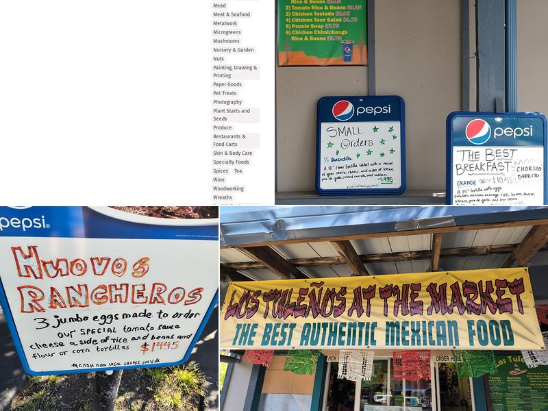 Los Tulenos Menu