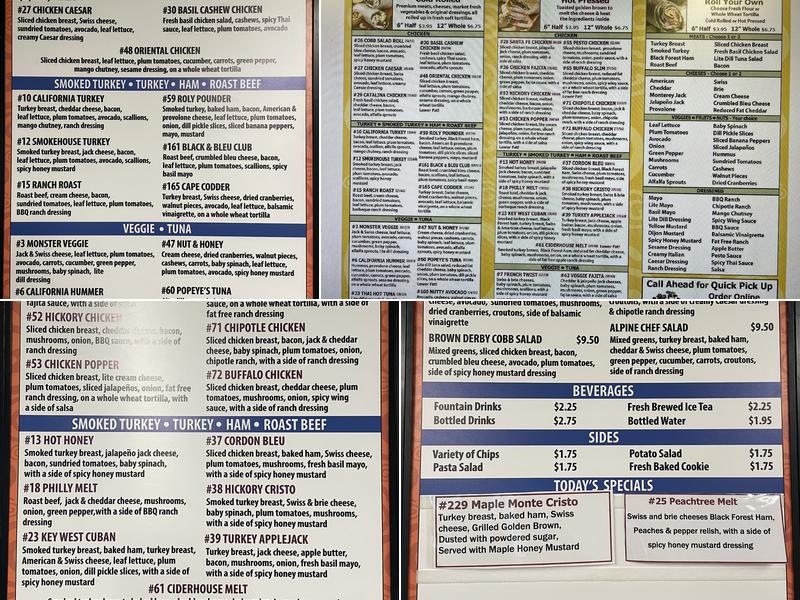 Roly Poly IvyTech Menu