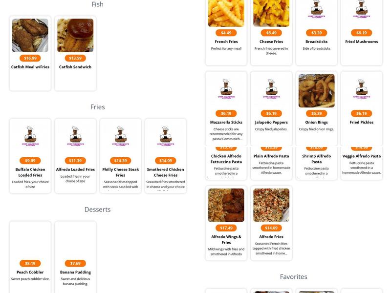 Chef Vaughn's Kitchen Menu