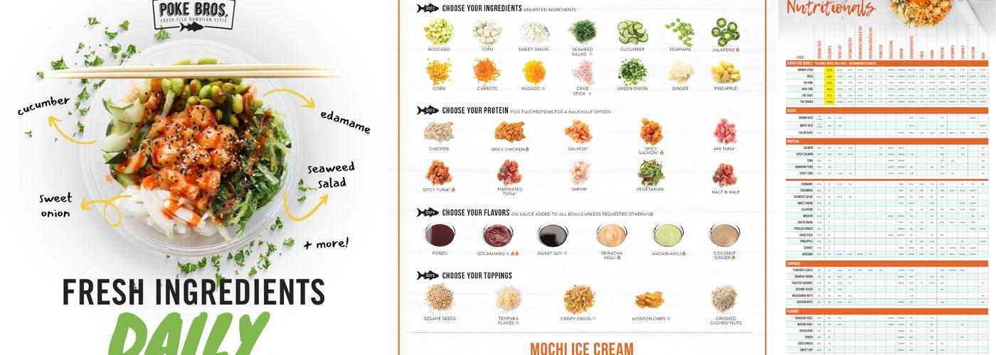 Poke Bros. Menu