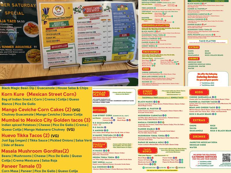Tacowala Menu