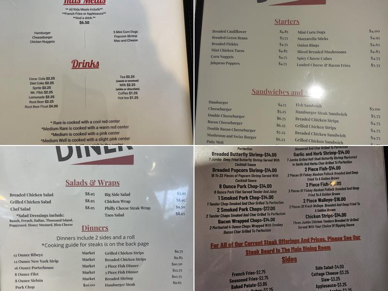 Andy's Diner Menu