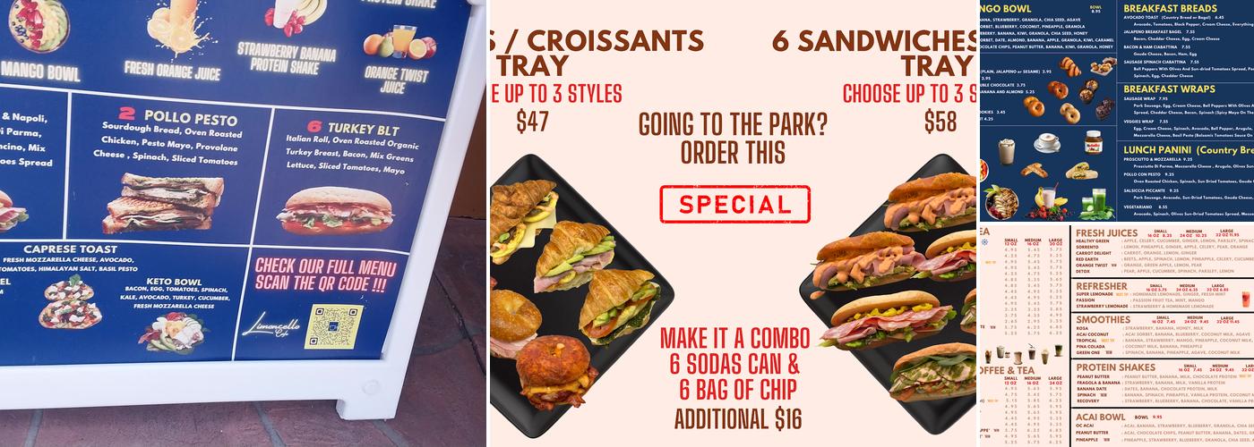 Aroma & Sabor Cafe Menu