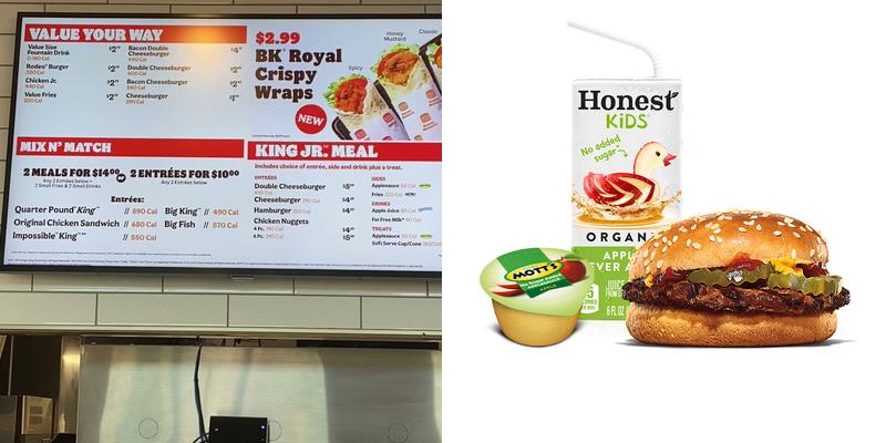 Burger King Menu