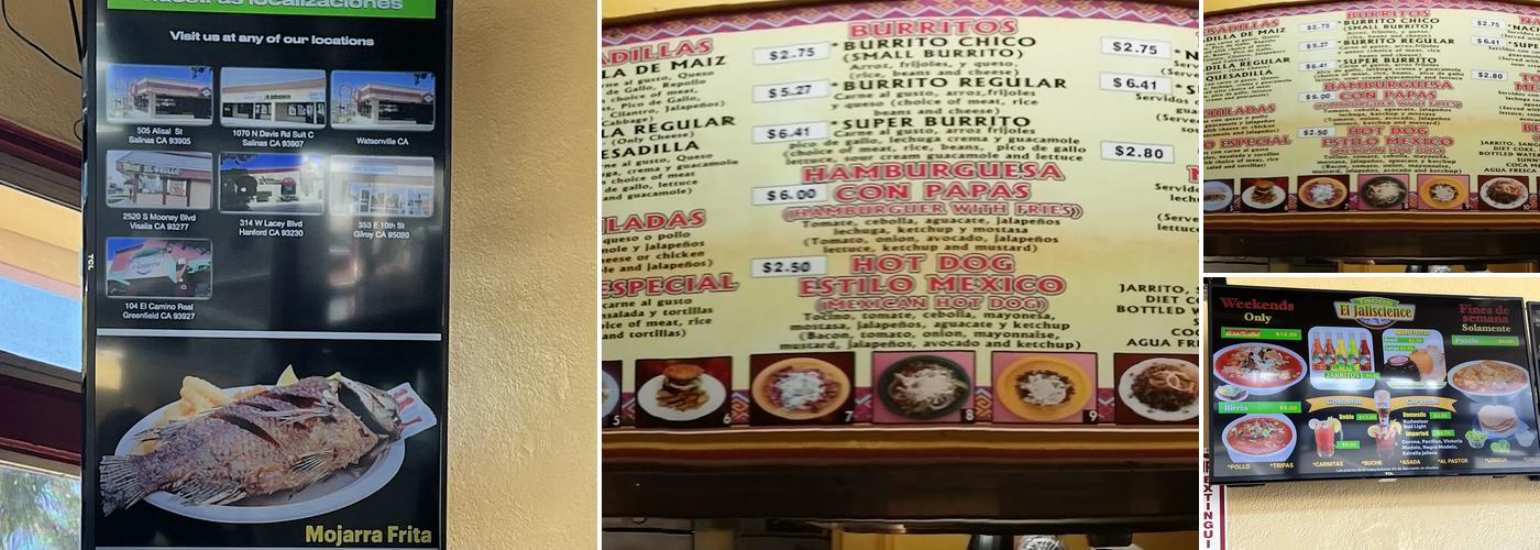 Tacos El Jalisciense - Watsonville Menu