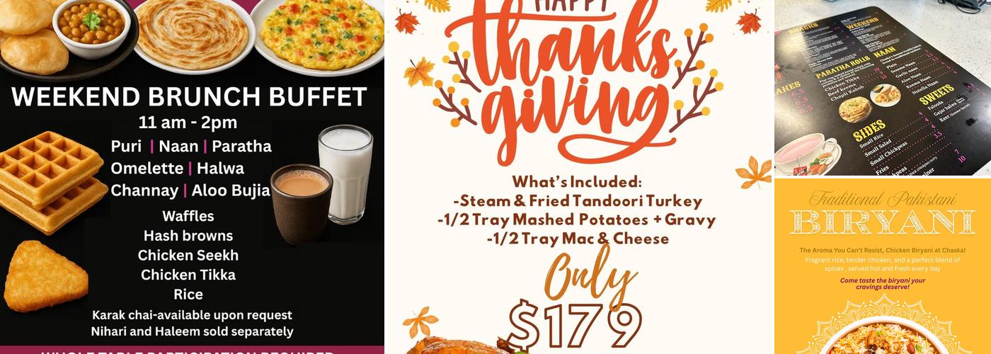 Chaska - Halal Pakistani Kabob Restaurant Menu