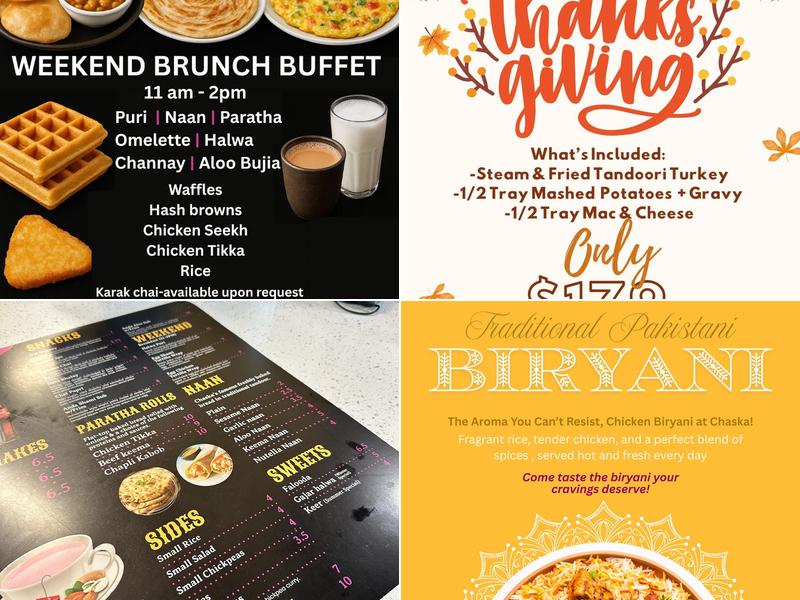 Chaska - Halal Pakistani Kabob Restaurant Menu