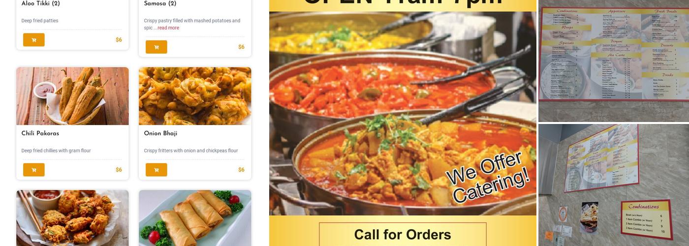 RK INDIAN FOOD Menu