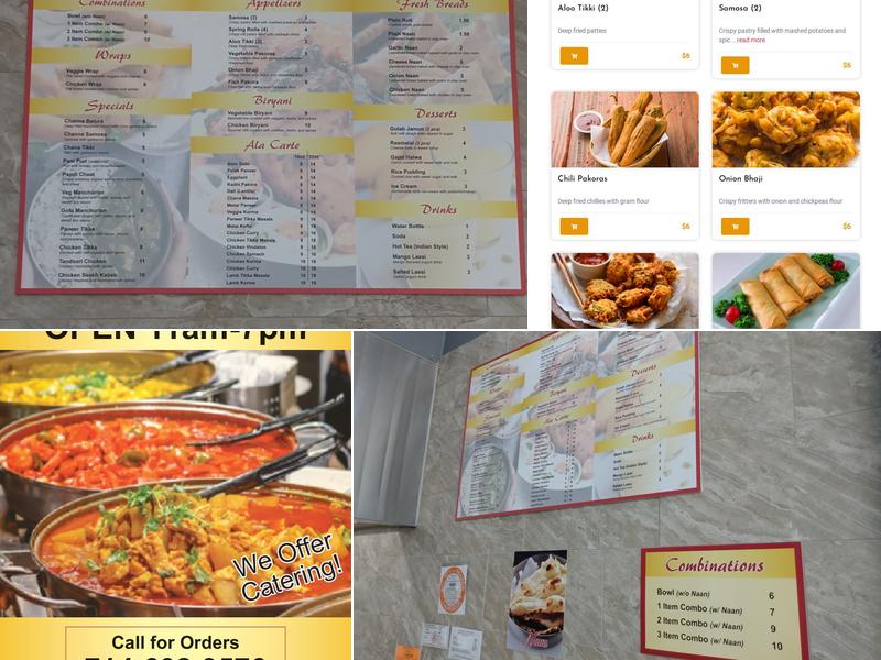 RK INDIAN FOOD Menu