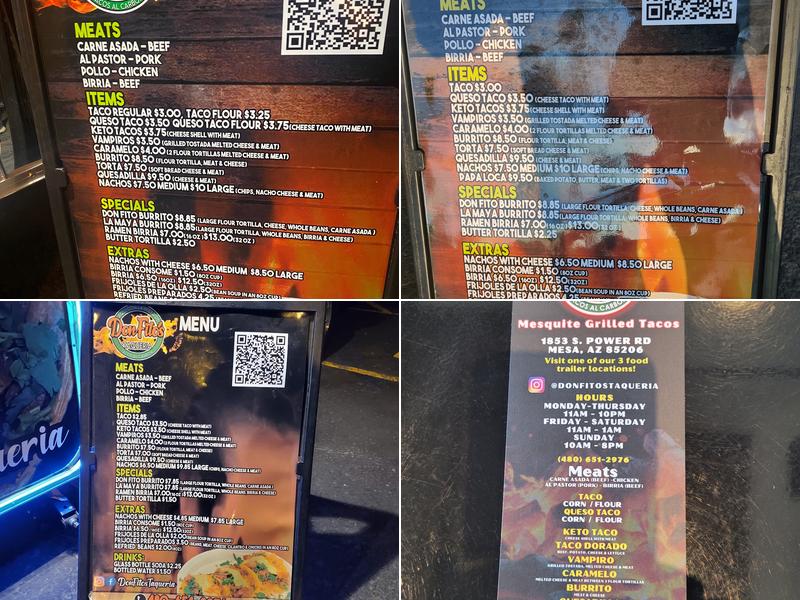Don Fitos taqueria Menu