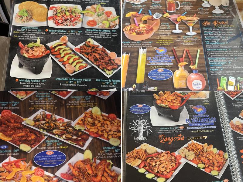 Mariscos El Vallartazo #3 Menu