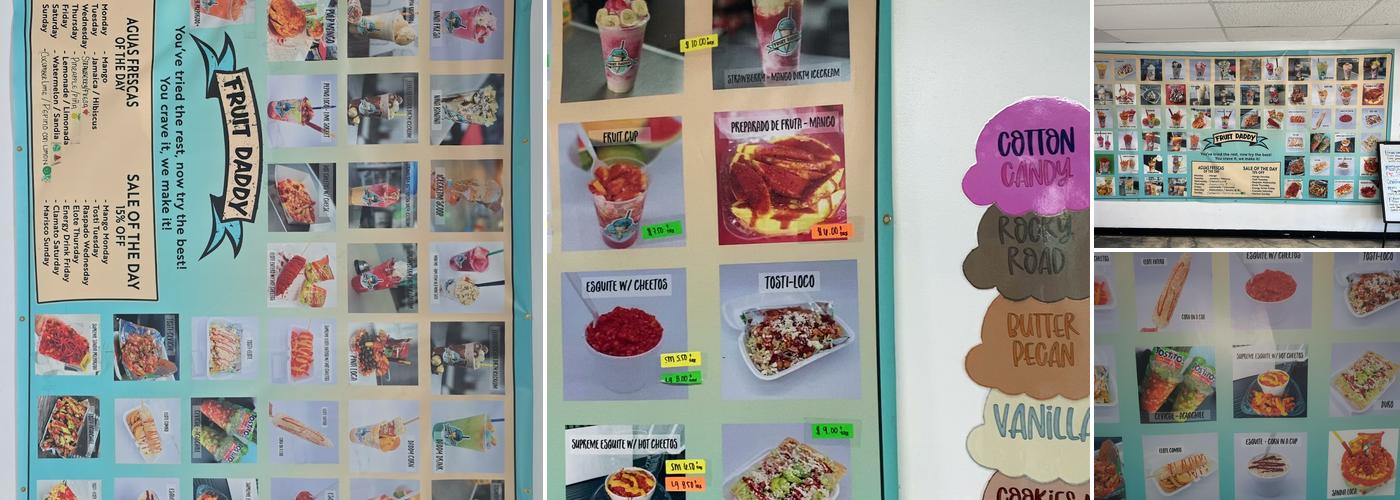 Fruit Daddy Menu