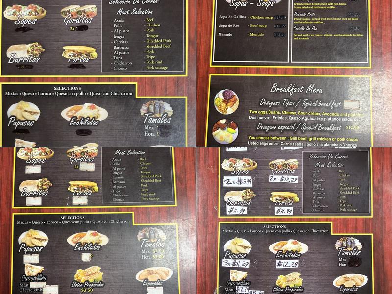 La Sabrosa Grocery & Restaurant Middleburg Menu