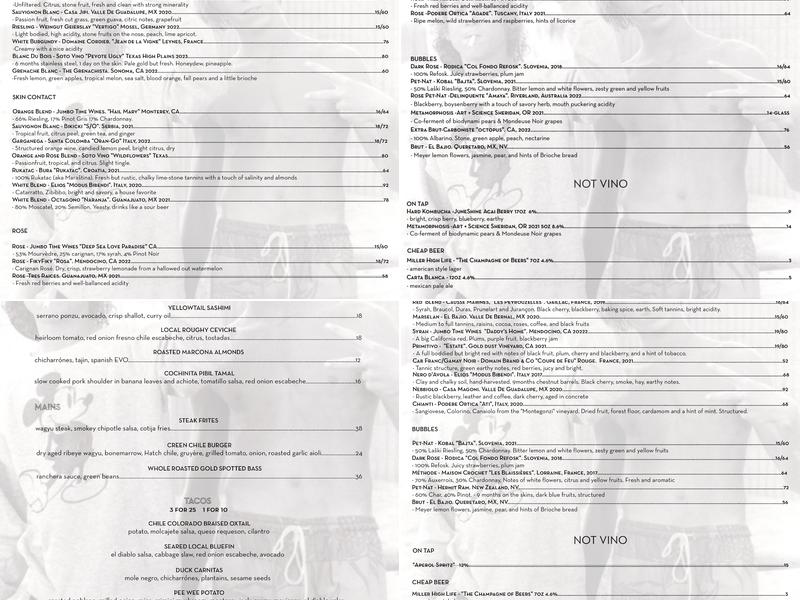 Échale Menu