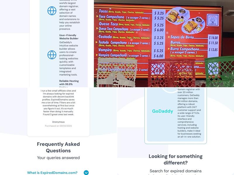 Tacos de Birria El Chinito Jr Menu