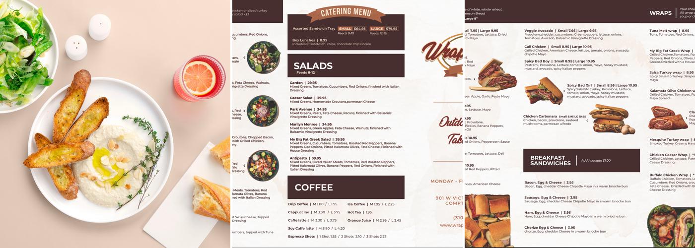 Wrap & Roll Eatery Menu