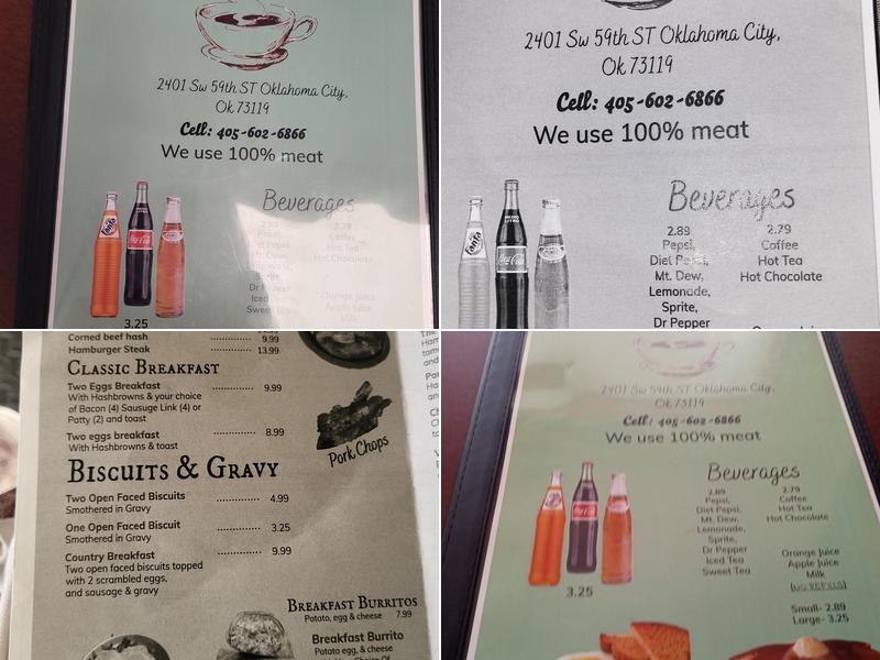 Bella´s Kitchen Home Country Cooking Menu