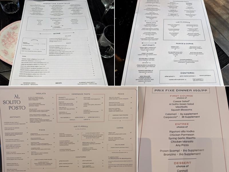 Al Solito Posto Menu