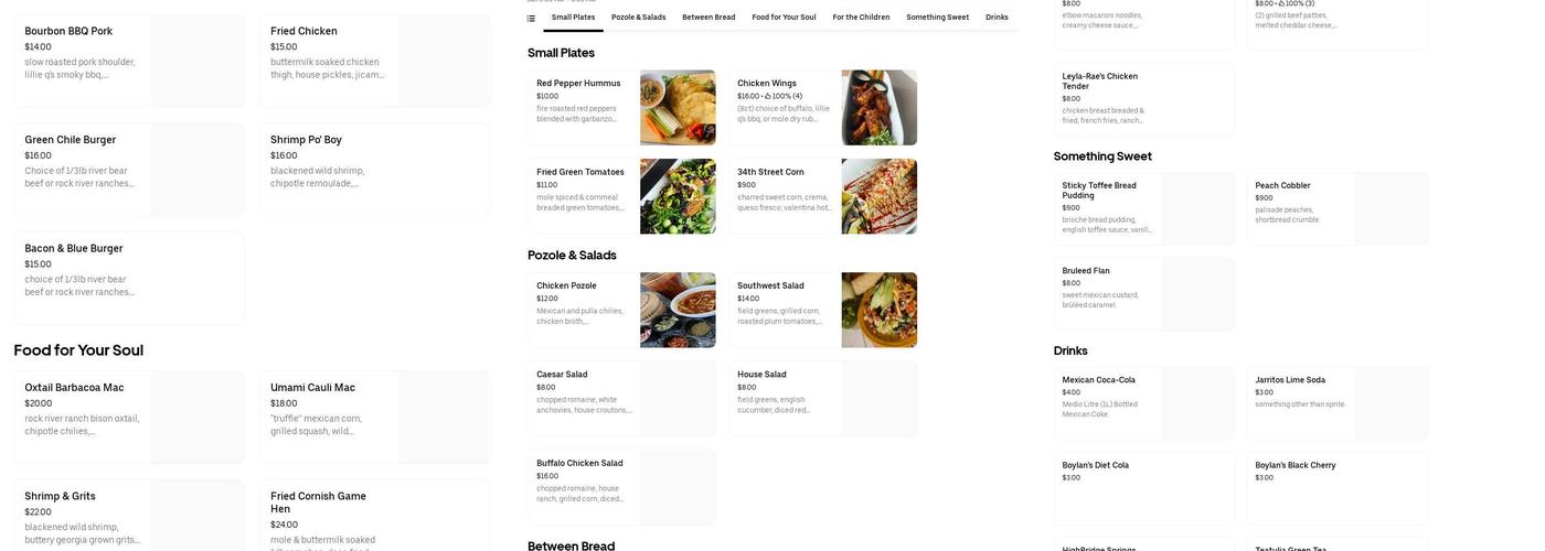 Bruce's Kitchen Menu