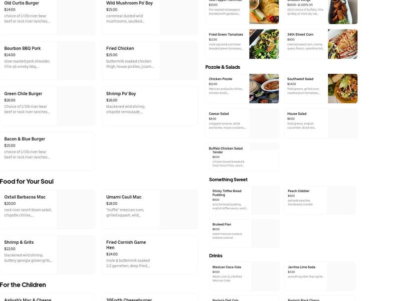 Bruce's Kitchen Menu