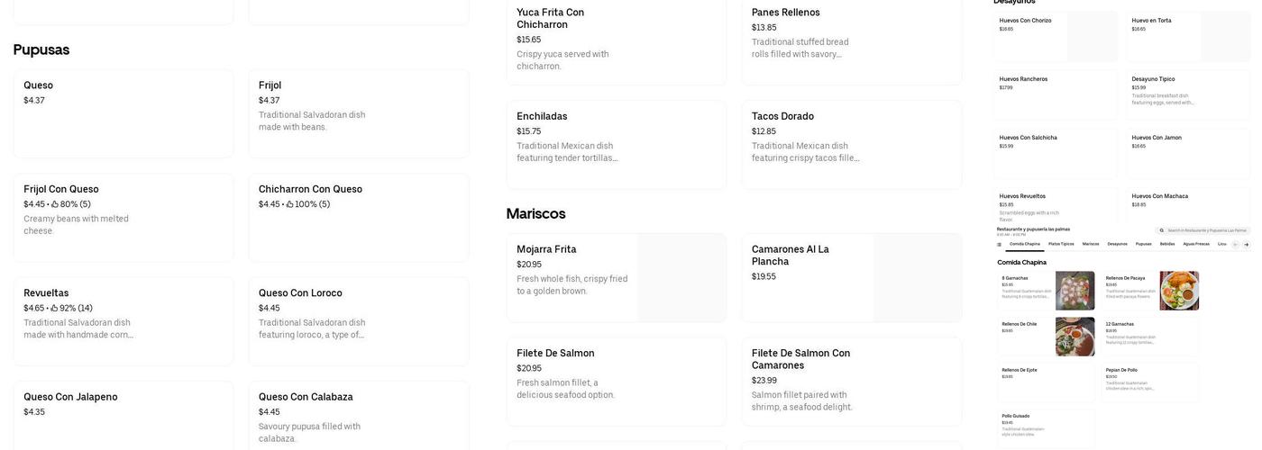 4616 S Avalon Blvd, Los Angeles, CA 90011 Menu