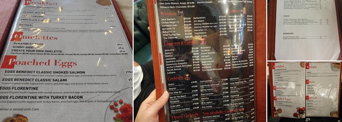 ACherry Restaurant Menu