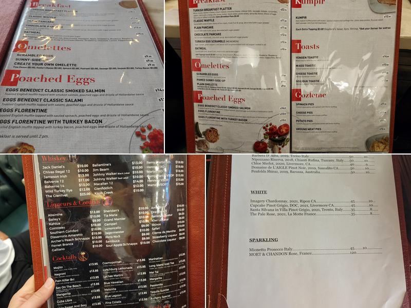 ACherry Restaurant Menu