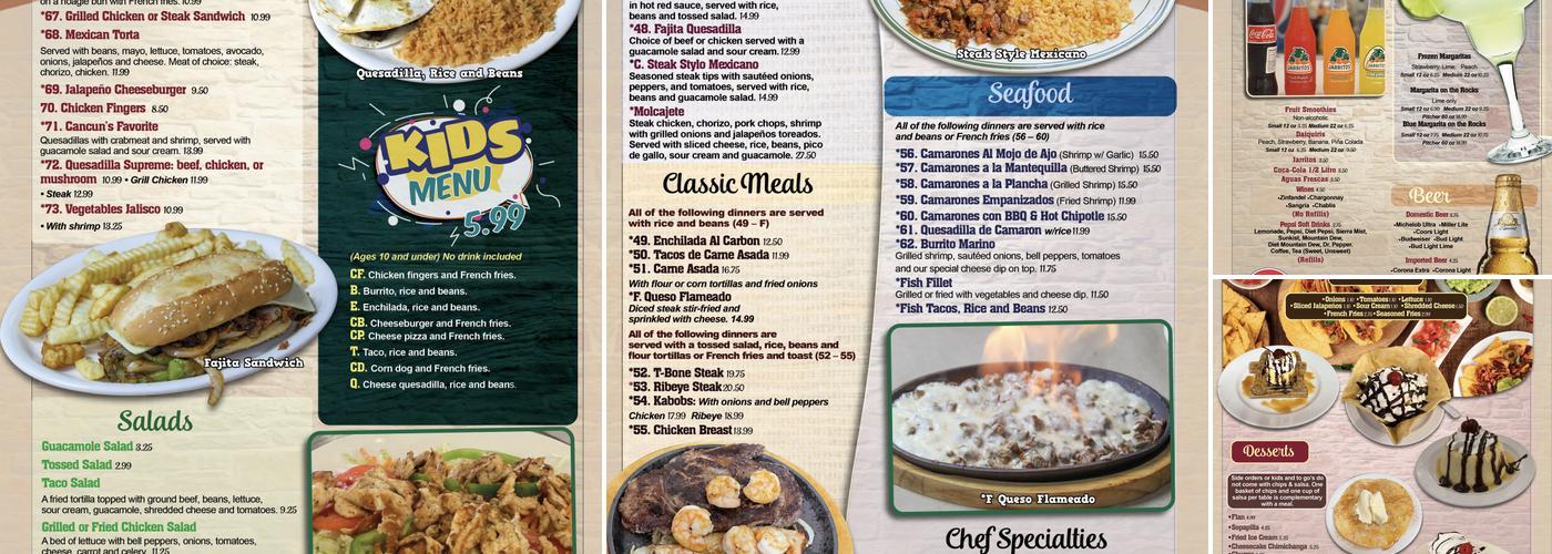 Los Hermanos Mexican Restaurant Menu