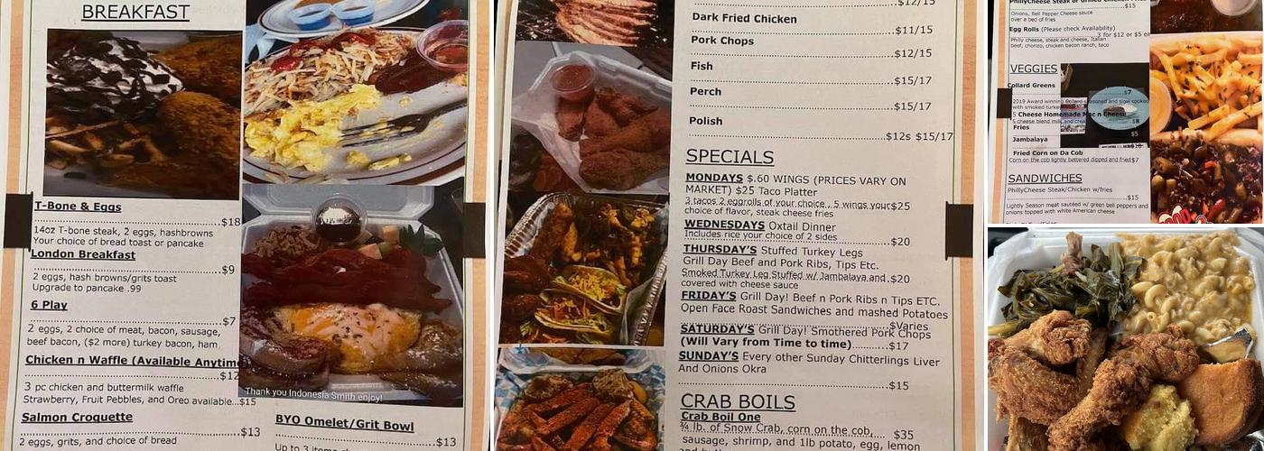 Pick Up N Go Soul Food Menu