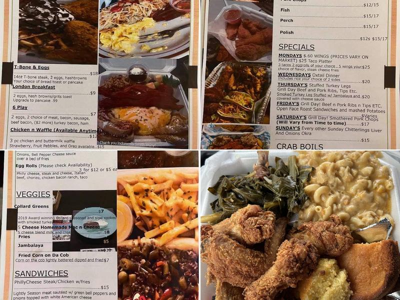 Pick Up N Go Soul Food Menu