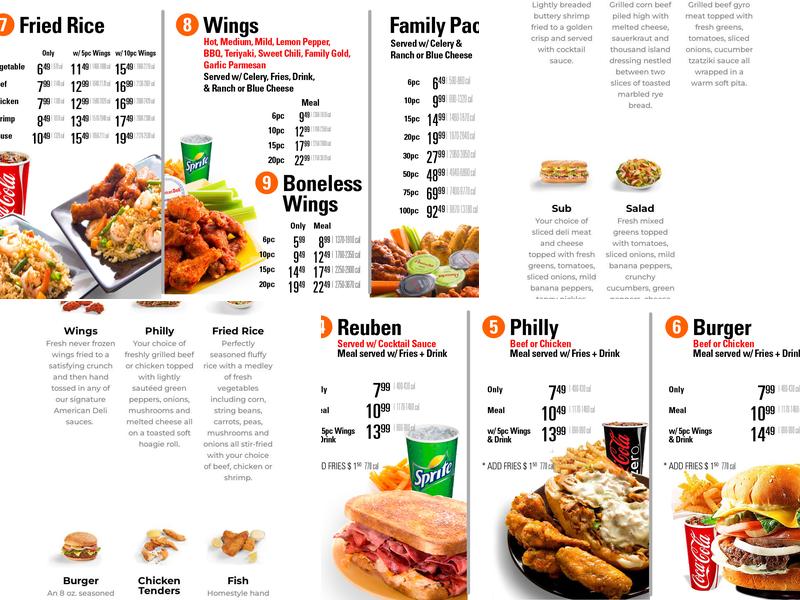American Deli Menu