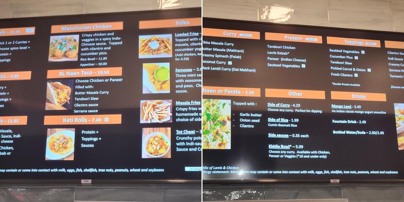 IndiGrille Menu