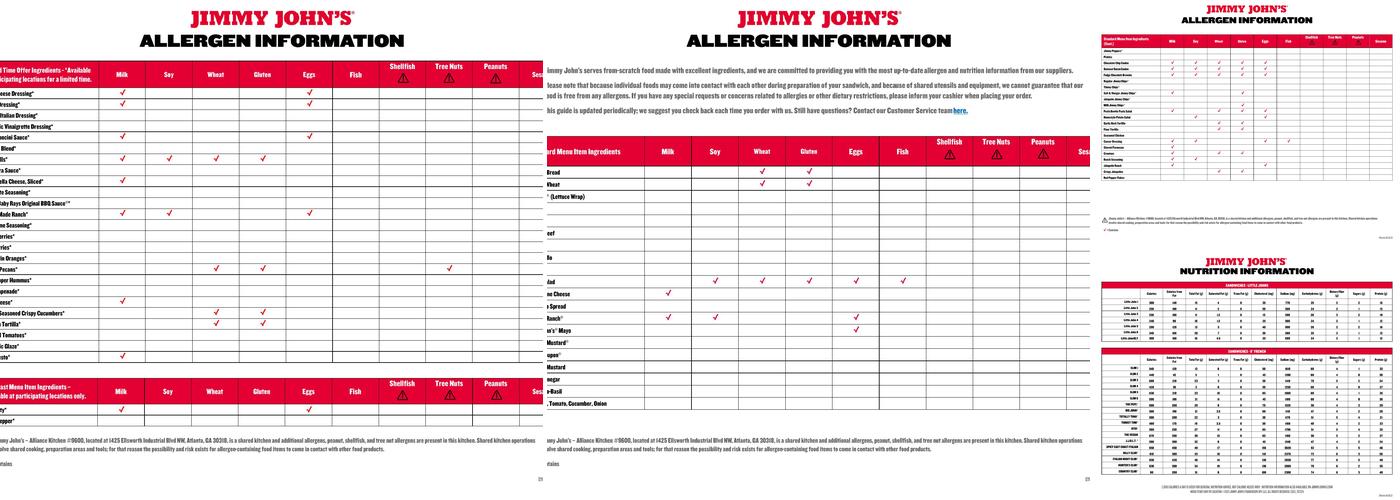 Jimmy John's Menu