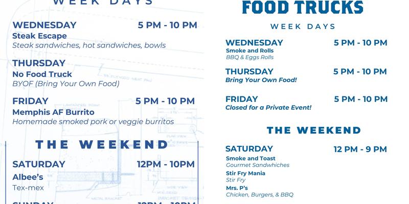 Grind City Brewing Co. Menu