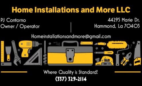 Home Installations and More, LLC