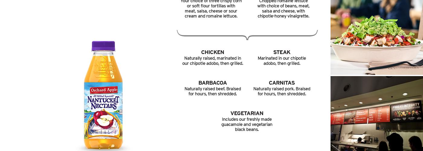 Chipotle Mexican Grill Menu