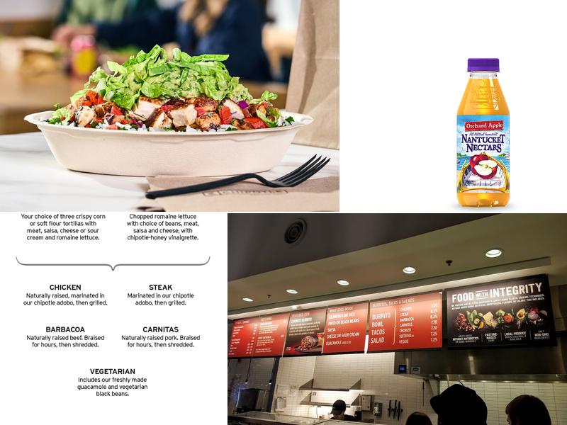 Chipotle Mexican Grill Menu