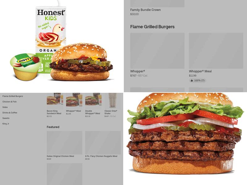 Burger King Menu