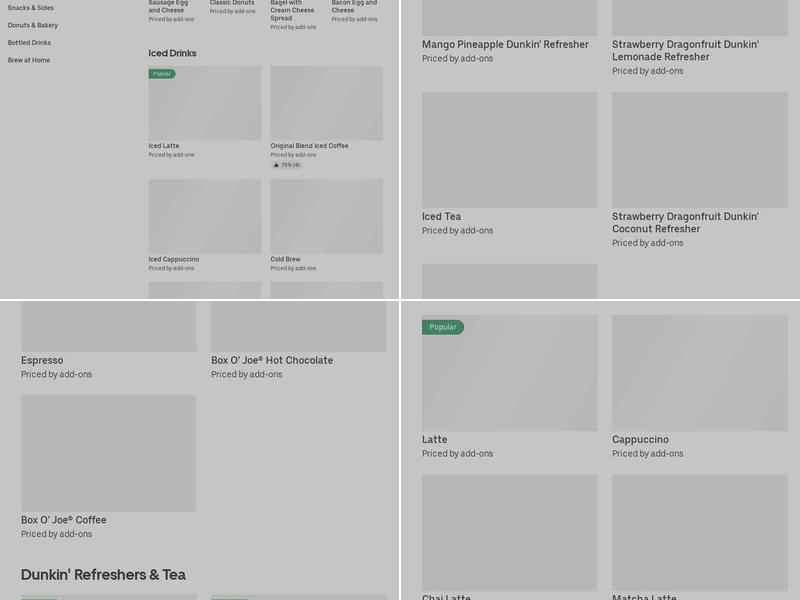 Dunkin' Menu