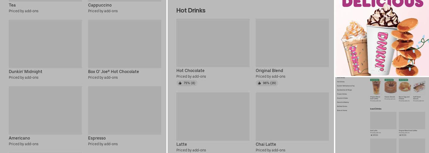 Dunkin' Menu