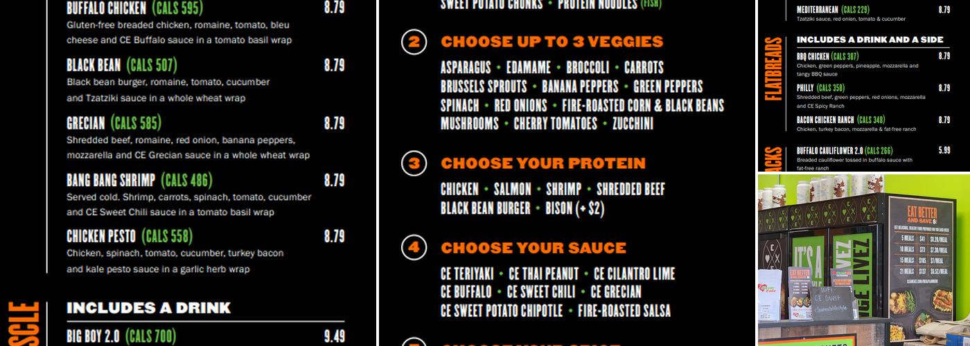 Clean Eatz Menu