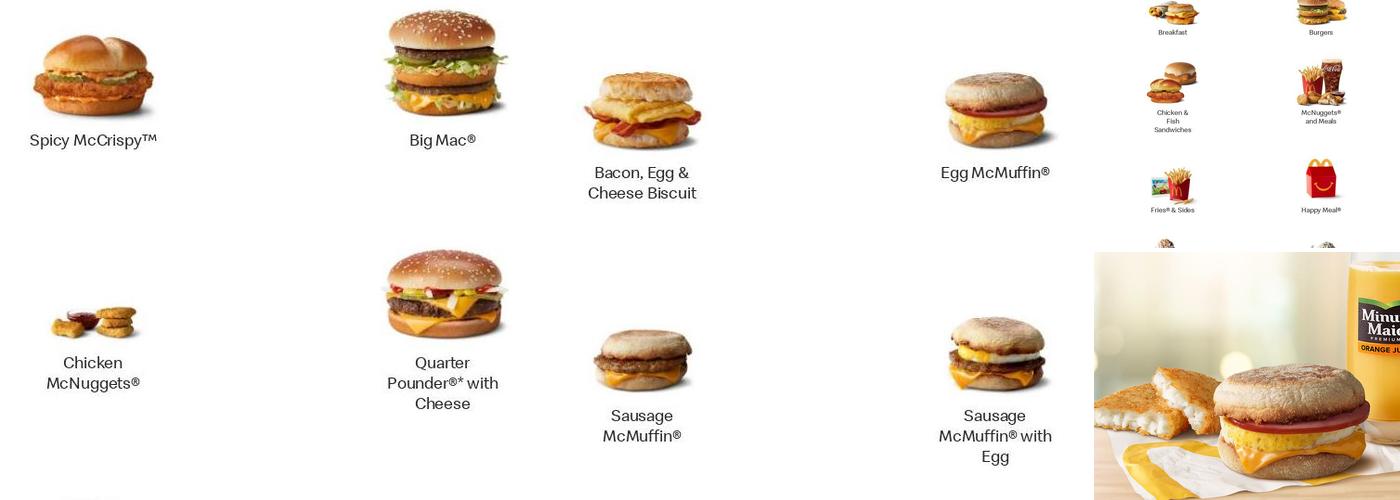 McDonald's Menu